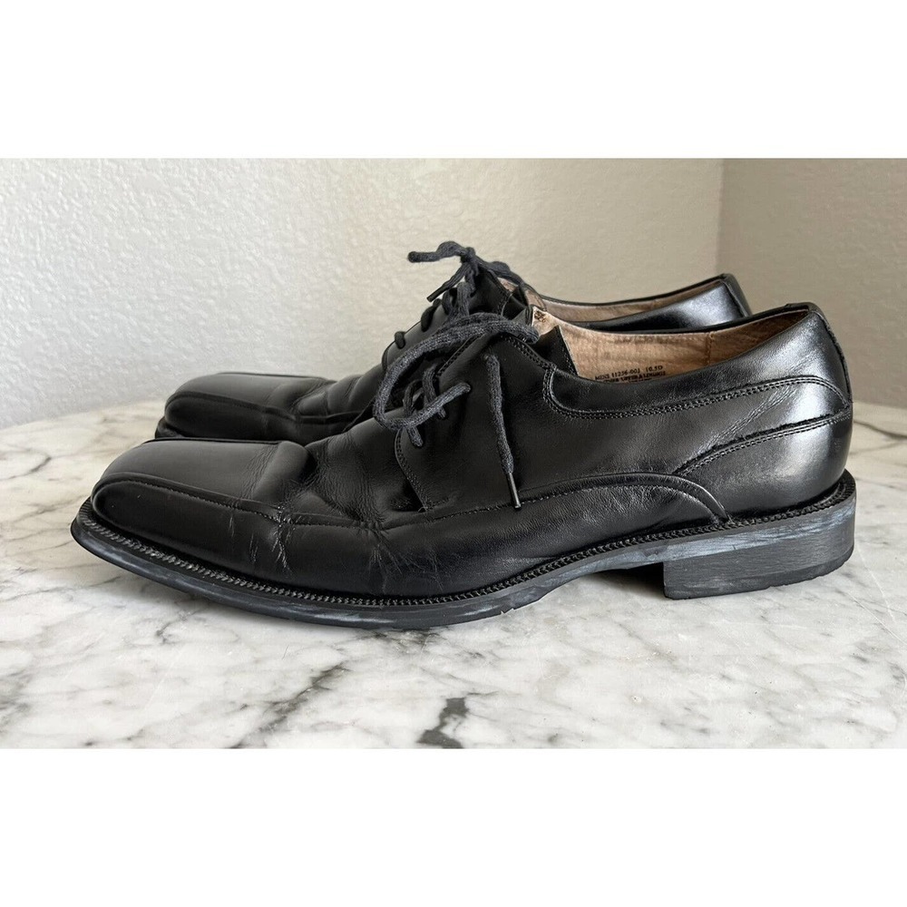 Florsheim Mens Alverson Square Toe Loafer Shoes Size 10.5 Black Leather